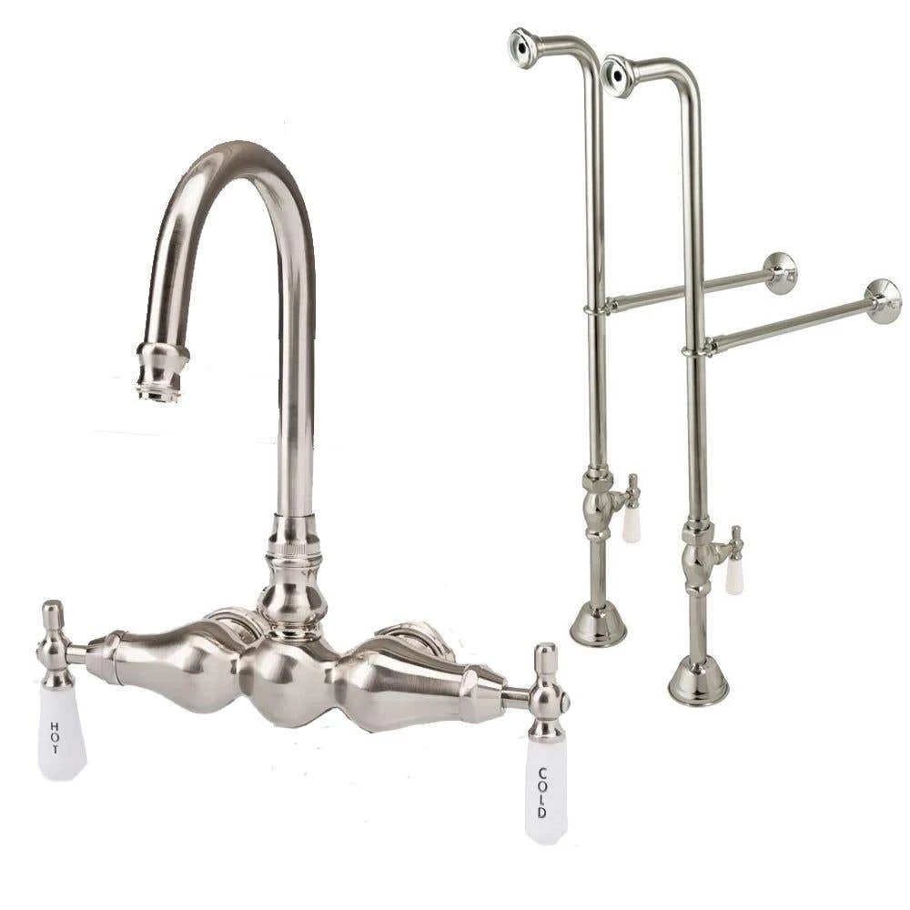 Freestanding Gooseneck Clawfoot Tub Faucet 4 Freestanding Gooseneck Clawfoot Tub Faucet - Image 2
