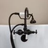 Tub Wall Mount High Spout Clawfoot Tub Faucet W/ Handshower