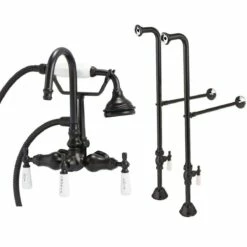 Freestanding Gooseneck Clawfoot Tub Faucet With Handshower -A&E BATH & SHOWER Shop rm402orb rmnsl4orb 2