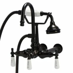 Bathroom Wall Mount Gooseneck Clawfoot Tub Faucet With Handshower -A&E BATH & SHOWER Shop rm404 orb 1