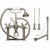 Clawfoot Tub Rim Mount English Telephone Faucet With Handshower - Drain And Supply Lines Complete Set -A&E BATH & SHOWER Shop rm462dmcsbn