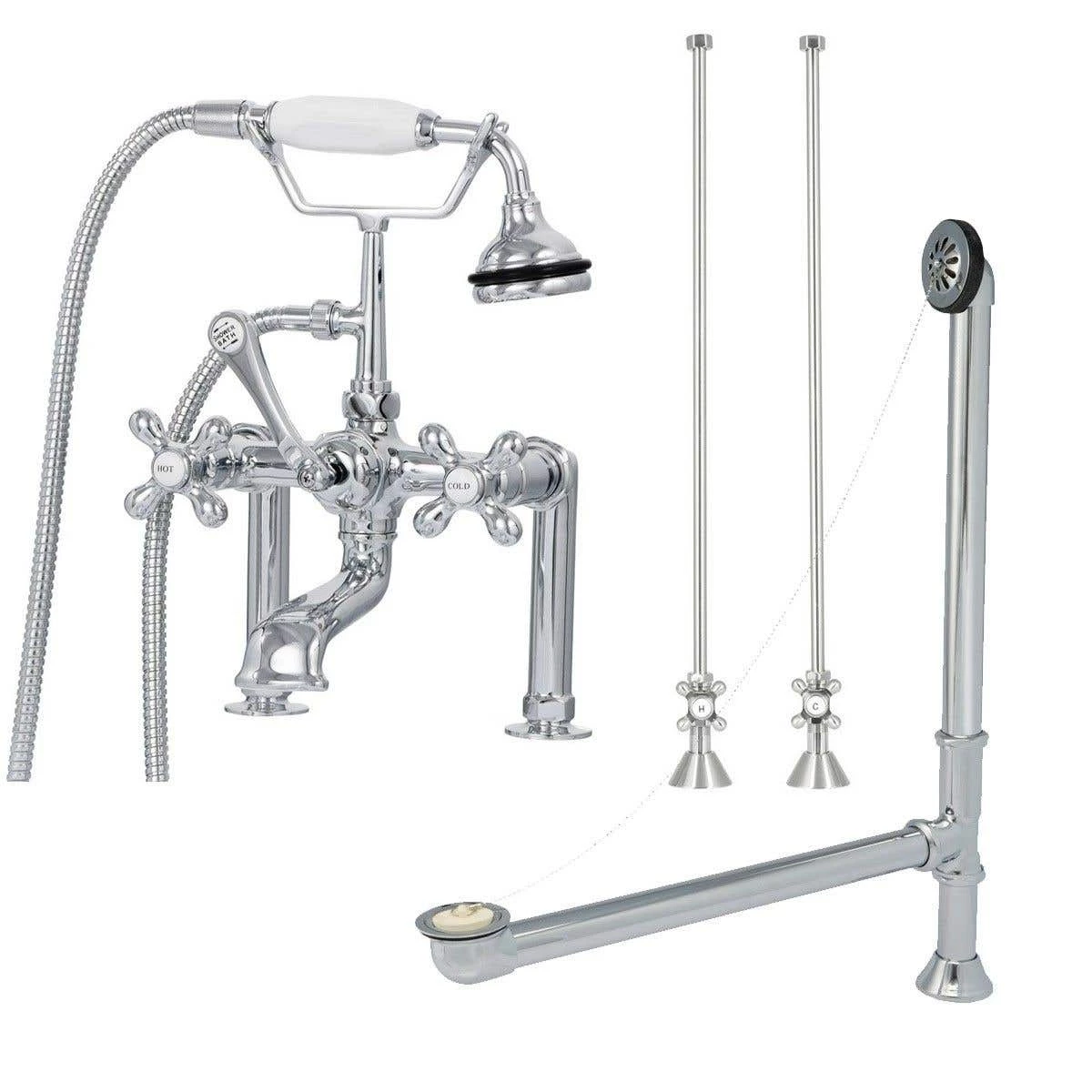 Adela 62 Inch Cast Iron Slipper Clawfoot Tub Package 4 Adela 62 Inch Cast Iron Slipper Clawfoot Tub Package - Image 2