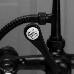 Clawfoot Tub Deck Mount English Telephone Faucet With Handshower - Matte Black -A&E BATH & SHOWER Shop rm462mb showerhandle