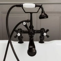 Deck Mount Clawfoot Tub Faucet With Handshower 13 Deck Mount Clawfoot Tub Faucet With Handshower -A&E BATH & SHOWER Shop rm463orb 2
