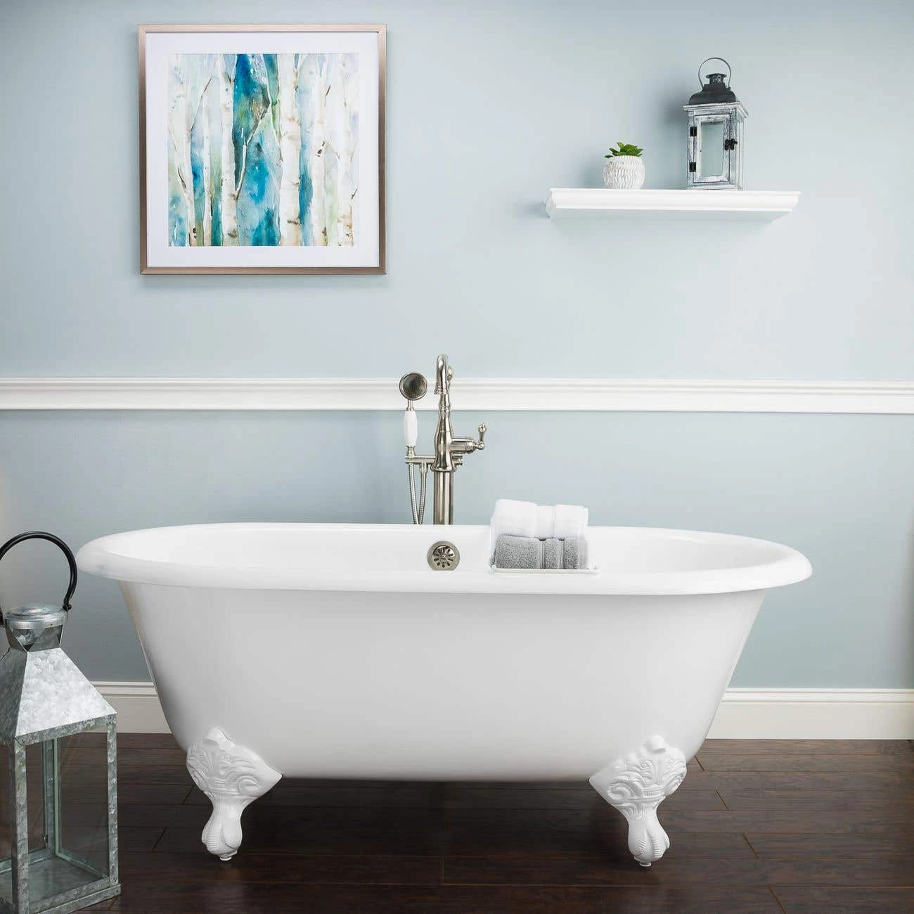 Kensington Cast Iron Double Ended Clawfoot Tub - No Faucet Drillings 3 Kensington Cast Iron Double Ended Clawfoot Tub - No Faucet Drillings