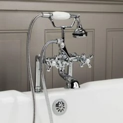 Laurent Cast Iron Double Ended Pedestal Tub - Rim Faucet Drillings 11 Laurent Cast Iron Double Ended Pedestal Tub - Rim Faucet Drillings -A&E BATH & SHOWER Shop rm60de7ped 3