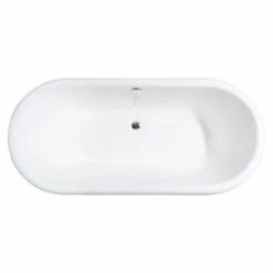 Napoleon Cast Iron Double Ended Clawfoot Tub - No Faucet Drillings - Monarch Feet -A&E BATH & SHOWER Shop rm61de0 mc top