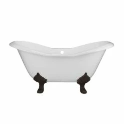 Grace Cast Iron Double Slipper Tub - No Faucet Drillings -A&E BATH & SHOWER Shop rm61ds7lporb front 3 2 2 0qwmrw1huegocxru