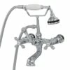 Bathroom Wall Mount English Telephone Clawfoot Tub Faucet With Handshower