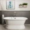 Laurent Cast Iron Double Ended Pedestal Tub - No Faucet Drillings 1 Laurent Cast Iron Double Ended Pedestal Tub - No Faucet Drillings -A&E BATH & SHOWER Shop rm66de0ped 1