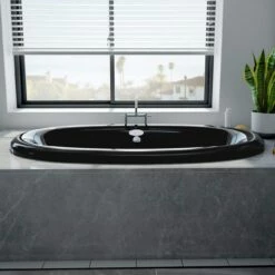 Brigham Acrylic Double Ended Drop In Air Massage Tub - Left Side Motor - Made In USA