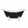 *Only One Available* Grace 72 Inch Cast Iron Double Slipper Tub - Rim Faucet Drillings - Lion Paw Feet - Matte Black 1 *Only One Available* Grace 72 Inch Cast Iron Double Slipper Tub - Rim Faucet Drillings - Lion Paw Feet - Matte Black -A&E BATH & SHOWER Shop rm72ds7 blk vuzodwjaujv4lrx3