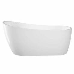 Julia Acrylic Slipper Freestanding Tub - No Faucet Drillings 9 Julia Acrylic Slipper Freestanding Tub - No Faucet Drillings -A&E BATH & SHOWER Shop rma11 mb front