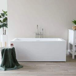 Grafton 60 Inch Acrylic Double Ended Freestanding Tub