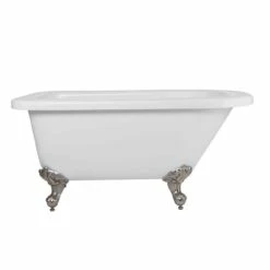 Savanna Acrylic Classic Clawfoot Tub - Rim Faucet Drillings - Ball & Claw Feet -A&E BATH & SHOWER Shop rma54rt7wrbbn front 1