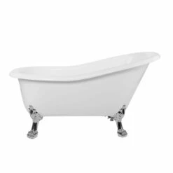Paris Acrylic Slipper Clawfoot Tub - No Faucet Drillings - Lion Paw Feet -A&E BATH & SHOWER Shop rma57sl0wlpc 2 6