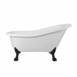 Paris Acrylic Slipper Clawfoot Tub - No Faucet Drillings - Lion Paw Feet -A&E BATH & SHOWER Shop rma57sl0wlporb 2 2