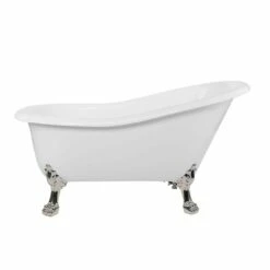 Paris Acrylic Slipper Clawfoot Tub - No Faucet Drillings - Lion Paw Feet -A&E BATH & SHOWER Shop rma57sl0wlppn 1