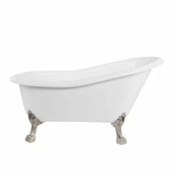 Paris Acrylic Slipper Clawfoot Tub - Rim Faucet Drillings - Lion Paw Feet -A&E BATH & SHOWER Shop rma57sl7wlpbn 1 3