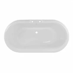 Windsor 60 Inch Acrylic Double Ended Tub & Shower Package - White / Chrome Feet & Fixtures -A&E BATH & SHOWER Shop rma60de7wdiw 4 12