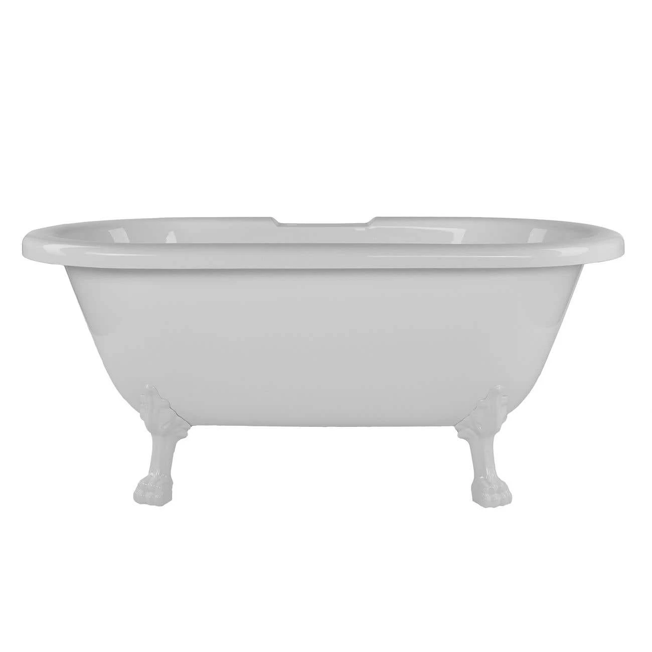 Juniper Acrylic Double Ended Clawfoot Tub - Rim Faucet Drillings - Lion Paw Feet 11 Juniper Acrylic Double Ended Clawfoot Tub - Rim Faucet Drillings - Lion Paw Feet - Image 9