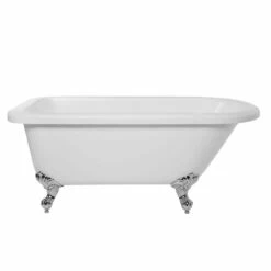 Savanna 60 Inch Acrylic Classic Clawfoot Tub - Wall Faucet Drillings -A&E BATH & SHOWER Shop rma60rt3wrbc 2