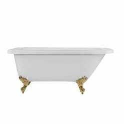 Savanna 60 Inch Acrylic Classic Clawfoot Tub - Wall Faucet Drillings -A&E BATH & SHOWER Shop rma60rt3wrbs 2 1