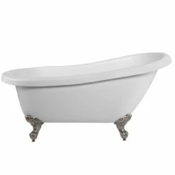 Bristol Acrylic Slipper Clawfoot Tub - Rim Faucet Drillings - Imperial Ball & Claw Feet 21 Bristol Acrylic Slipper Clawfoot Tub - Rim Faucet Drillings - Imperial Ball & Claw Feet -A&E BATH & SHOWER Shop rma62sl0wsibn fr0nt 2
