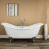 Serenity 72 Inch Acrylic Double Slipper Clawfoot Tub Package - White / Chrome Feet & Fixtures 2 Serenity 72 Inch Acrylic Double Slipper Clawfoot Tub Package - White / Chrome Feet & Fixtures -A&E BATH & SHOWER Shop rma72ds7wlpc 2