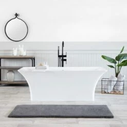 Savoy 66 Inch Resin Double Ended Matte Tub -A&E BATH & SHOWER Shop rmbb6 mw life 1