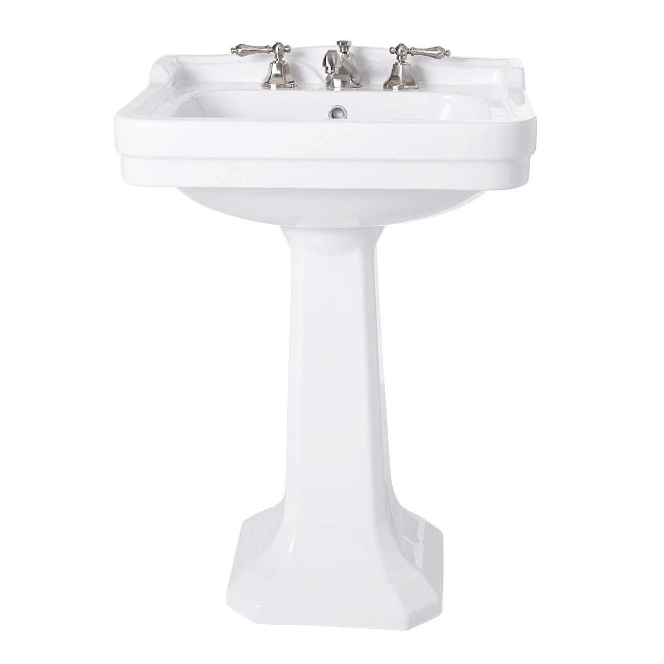 Royal 24 Inch Pedestal Sink With Backsplash 4 Royal 24 Inch Pedestal Sink With Backsplash - Image 2