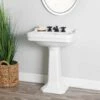 Royal 24 Inch Pedestal Sink With Backsplash -A&E BATH & SHOWER Shop rmbcg24bs 8 life