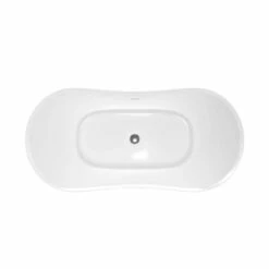 Philo Acrylic Double Slipper Freestanding Tub Package -A&E BATH & SHOWER Shop rmbp 06 tub 67w shot03 t ytf1ankvdrl9kasw