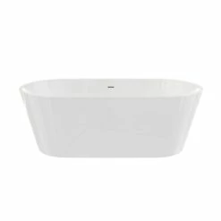 Mia Freestanding Acrylic Soaking Tub - No Faucet Drillings -A&E BATH & SHOWER Shop rmbp03 67 tub matte black shot01 6atv2txxdirfasrw