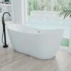 Philo Acrylic Double Slipper Freestanding Tub -A&E BATH & SHOWER Shop rmbp06 67 tub rs412 67w matteblack w8r0sgue6xxoo3bb