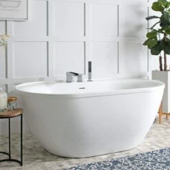 Speare Acrylic Double Ended Freestanding Tub Package -A&E BATH & SHOWER Shop rmbp104 60 co life side drill