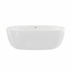 Zoey Acrylic Double Ended Freestanding Tub - No Faucet Drillings -A&E BATH & SHOWER Shop rmbp24 tub brushed brass shot01 tvm9i2gmlzchowng