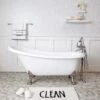 Leo Acrylic Slipper Clawfoot Tub - Rim Faucet Drillings - Lion Paw Feet -A&E BATH & SHOWER Shop rmbpsl7lp