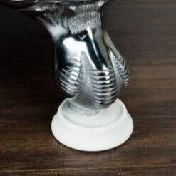 Set Of 4 White Porcelain Foot Coasters - White Porcelain -A&E BATH & SHOWER Shop rmc 1 detail 2 1 1