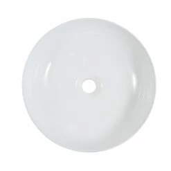 Minimalist Collection Ceramic Round Vessel Bathroom Sink -A&E BATH & SHOWER Shop rmc 118 wh wh top