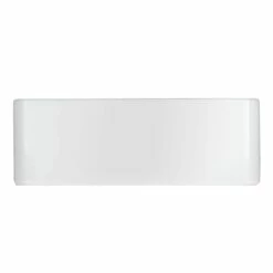 Minimalist Collection Large Ceramic Rectangular Vessel Bathroom Sink -A&E BATH & SHOWER Shop rmc 632 wh wh side