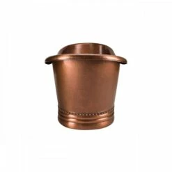 Melody 58 Inch Copper Freestanding Double Slipper Bathtub - Medium Copper -A&E BATH & SHOWER Shop rmc19 m side