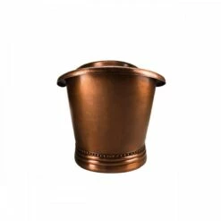 Harlow 71 Inch Copper Freestanding Double Slipper Bathtub - Medium Copper -A&E BATH & SHOWER Shop rmc2 m side