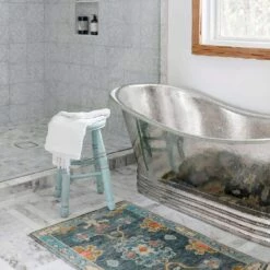 Melody 58 Inch Copper Freestanding Double Slipper Bathtub - Satin Nickel 8 Melody 58 Inch Copper Freestanding Double Slipper Bathtub - Satin Nickel -A&E BATH & SHOWER Shop rmc21 sn life2