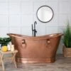 Abbott 66 Inch Copper Freestanding Double Slipper Bathtub - Medium Copper 1 Abbott 66 Inch Copper Freestanding Double Slipper Bathtub - Medium Copper -A&E BATH & SHOWER Shop rmc3 m newlife