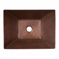 Modern Hand Forged Copper Vessel Sink 7 Modern Hand Forged Copper Vessel Sink -A&E BATH & SHOWER Shop rmc38 b top