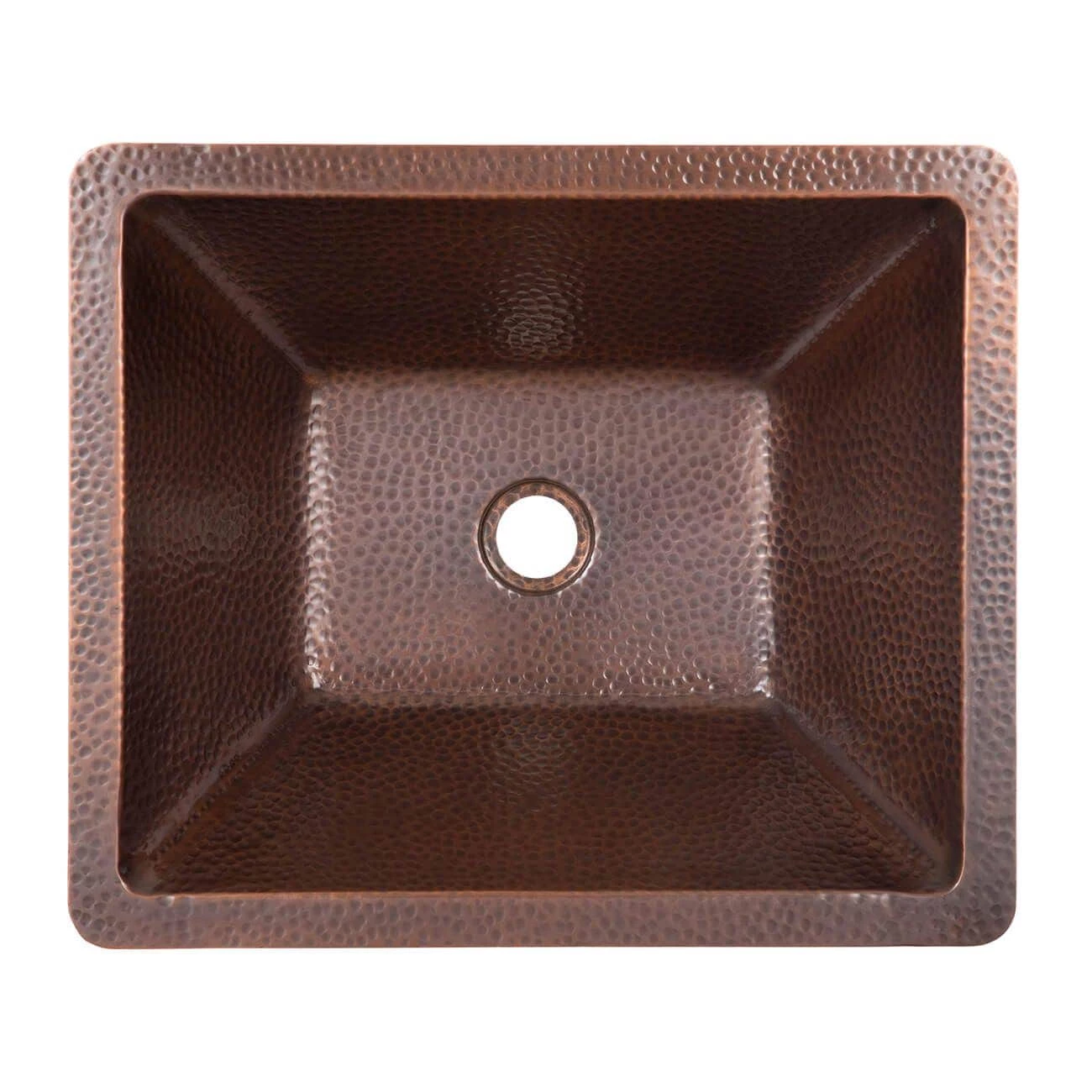 Hand Hammered Copper Drop In Bathroom Sink 3 Hand Hammered Copper Drop In Bathroom Sink - Image 2
