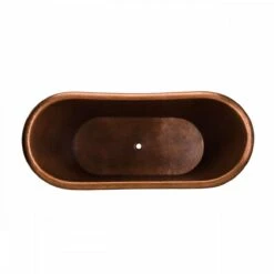 Hadley 71 Inch Copper Freestanding Double Slipper Bathtub - Medium Copper 15 Hadley 71 Inch Copper Freestanding Double Slipper Bathtub - Medium Copper -A&E BATH & SHOWER Shop rmc4 m top
