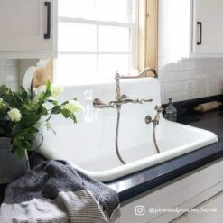 36 Inch Cast Iron High Back Farm Sink 16 36 Inch Cast Iron High Back Farm Sink -A&E BATH & SHOWER Shop rmcastsink36 wh alt