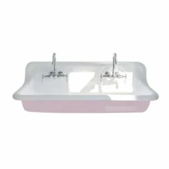 48 Inch Cast Iron Wall Mount Farmhouse Trough Sink -A&E BATH & SHOWER Shop rmcastsink48 lp white